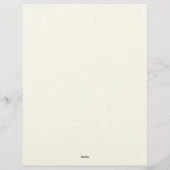 フローラルサンセット文房具ペーパー レターヘッド (裏面)