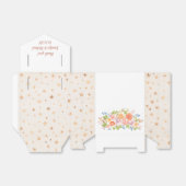 フローラルスターズピンクゴールドの名前と日付ありがとう フェイバーボックス (折り畳みなし)