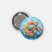 フローラルタートル マグネット (正面/裏面)