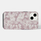 フローラルデイジー ベルベティダスティピンク iPhoneケース (裏面横)