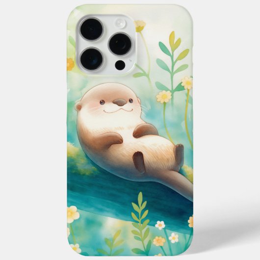 フローラルドリームとブランチカワウソの快適な隠れ家 Case-Mate iPhoneケース (裏面)