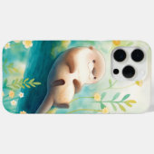 フローラルドリームとブランチカワウソの快適な隠れ家 Case-Mate iPhoneケース (裏面 (横))