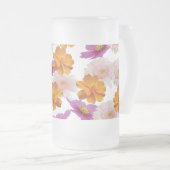 フローラルハーモニー フロストグラスビールジョッキ (正面右)