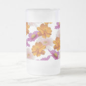 フローラルハーモニー フロストグラスビールジョッキ (中央)