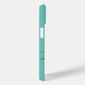 フローラルパイナップル ミントグリーン Case-Mate iPhoneケース (裏面 / 右)
