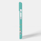 フローラルパイナップル ミントグリーン Case-Mate iPhoneケース (裏面 / 左)