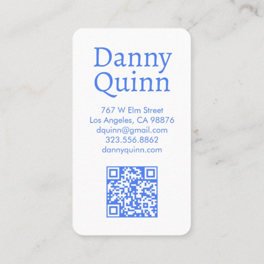 フローラルパターエレガントン植物青白 名刺 (裏面)