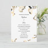 フローラルパターズ春サマーミニマルボ結婚ホ 招待状 (スタンド正面)
