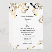フローラルパターズ春サマーミニマルボ結婚ホ 招待状 (正面/裏面)