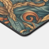 フローラルパターンアートプリント-自然デコール デスクマット (コーナー)