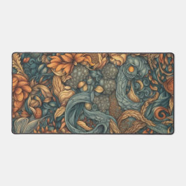 フローラルパターンアートプリント-自然デコール デスクマット