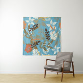 フローラルパターンイラストレーション：シームレスなヴィンテージバック タペストリー (インサイチュ(横))