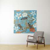 フローラルパターンイラストレーション：シームレスなヴィンテージバック タペストリー (インサイチュ)