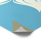 フローラルパターンイラストレーション：シームレスなヴィンテージバック ポスター (角)