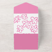 フローラルパターンカーマグネット オールインワン招待状 (外側)