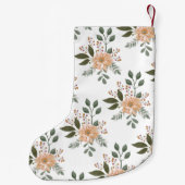 フローラルパターンクリスマスストッキング スモールクリスマスストッキング (裏面)