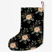 フローラルパターンクリスマスストッキング スモールクリスマスストッキング (裏面)