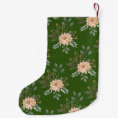 フローラルパターンクリスマスストッキング スモールクリスマスストッキング (裏面)