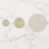 フローラルパターングリーンセージアンティークダマスク コンフェッティ (裏面)