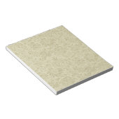 フローラルパターングリーンセージアンティークダマスク ノートパッド (アングル)