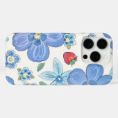 フローラルパターンケースメイトiPhoneケース Case-Mate iPhoneケース (裏面 (横))