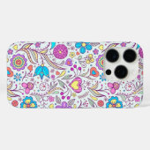 フローラルパターンケースメイトiPhoneケース Case-Mate iPhoneケース (裏面 (横))