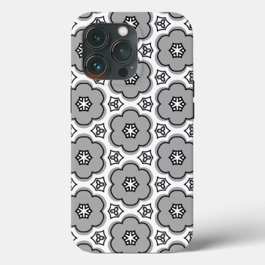 フローラルパターンケースメイトiPhoneケース Case-Mate iPhoneケース (裏面)