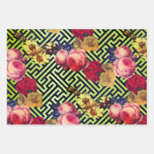 フローラルパターンサンプラー ラッピングペーパーシート (正面2)