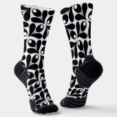 フローラルパターンデザイン ソックス (傾斜あり)