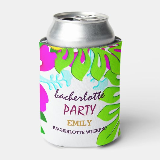 フローラルパターンバッハロットパーティー 缶クーラー (缶正面)