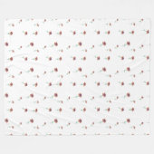 フローラルパターンフリースブランケット フリースブランケット (正面(横))