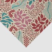 フローラルパターンヴィンテージコージークリスマス 薄葉紙 (詳細)