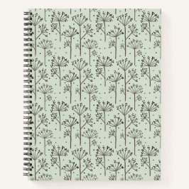 フローラルパターン付きスパイラルノートブック ノートブック