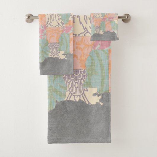 フローラルパターン州マップ バスタオルセット (インサイチュ)