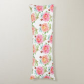 フローラルパターン抱き枕 ボディピロー (正面縦)