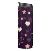 フローラルパターン熱タンブラー タンブラー (回転右)