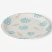 フローラルパターン紙プレート ペーパープレート (アングル)