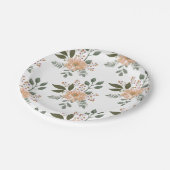 フローラルパターン紙プレート ペーパープレート (アングル)