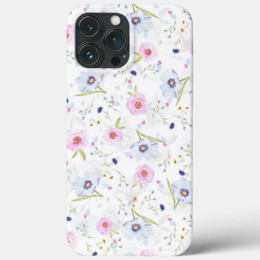 フローラルパターン背景 –  Case-Mate iPhoneケース (裏面)