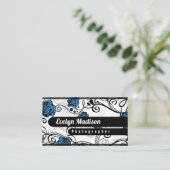 フローラルパターン背景c0945 名刺 (スタンド正面)