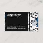 フローラルパターン背景c0945 名刺 (裏面)