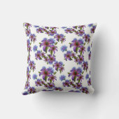 フローラルパターン装飾用クッション クッション (裏面)