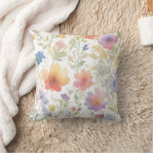 フローラルパターン装飾用クッション クッション (ブランケット)