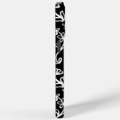 フローラルパターン（白、黒） Case-Mate iPhoneケース (裏面 / 右)