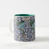フローラルパターン – William Morris ツートーンマグカップ (正面左)