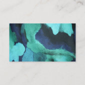 フローラルパターンIIインテリアデザイナー、デコレータ 名刺 (裏面)