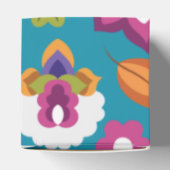 フローラルパタ結婚ーンパーソナライズされたメキシコ フェイバーボックス (上部)