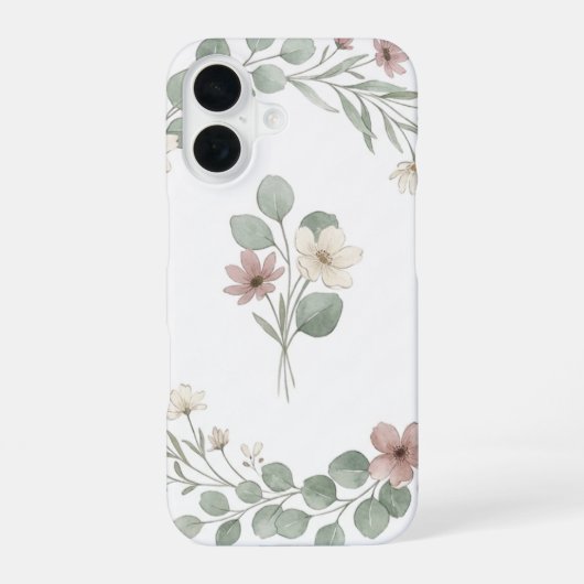フローラルパラダイス iPhone 16ケース (裏面)