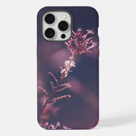フローラルビンテージ背景 iPhoneケース (裏面)