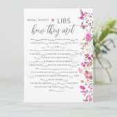 フローラルビーバラ彼らが出会った方法ブライダルシャワーゲーム (スタンド正面)